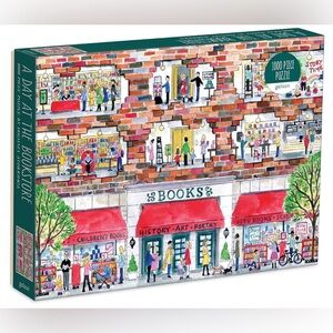 Galison Michael Storrings A Day at The Bookstore 1000 Piece Puzzle